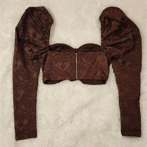 Jacquard Bustier Top Sz. Large - Picture 5 of 9